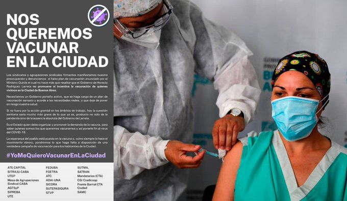 Campaña para la vacunación en CABA
