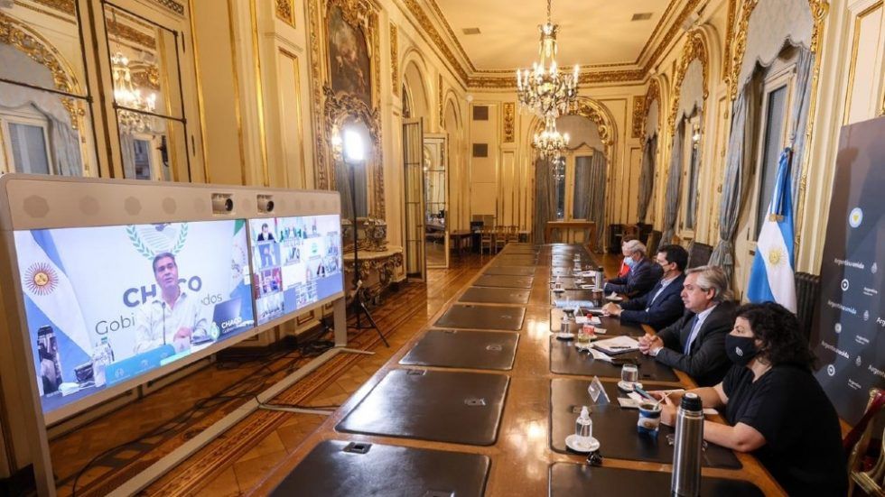 Alberto Fernández analizó la situación sanitaria junto a los Gobernadores