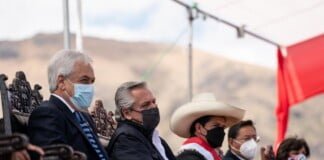 Alberto Fernández asistió en Perú al acto de juramentación de Pedro Castillo