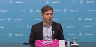 Kicillof anunció la vacunación libre desde el miércoles para mayores de 25 años