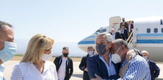 El Presidente llegó a La Rioja para reunirse con gobernadores de todo el país