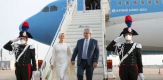 Alberto Fernández llegó a Roma para participar de la Cumbre de Líderes del G20