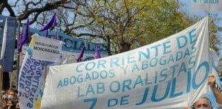 Organizaciones y sindicatos marcharon contra la ley que amplía las facultades del TSJ porteño