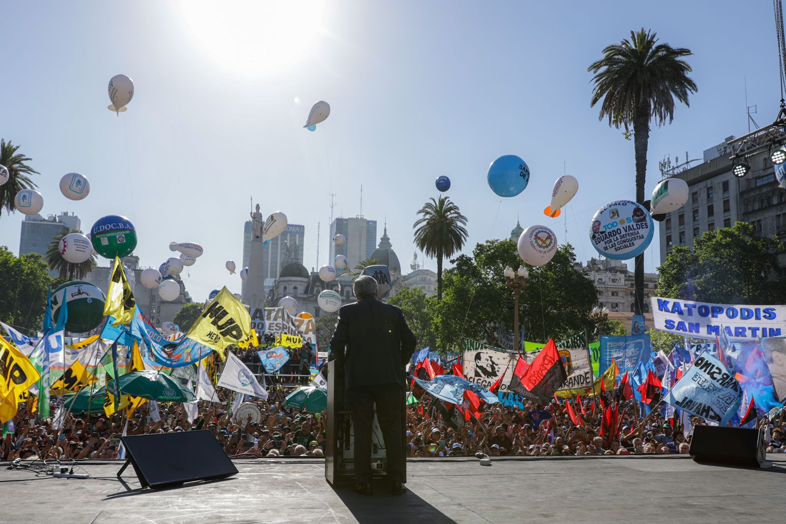 Alberto Fernández - Plaza de Mayo