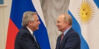 Alberto Fernández: “Estamos dando un paso importante para que la Argentina y Rusia profundicen sus lazos” Alberto Fernández y Vladímir Putin