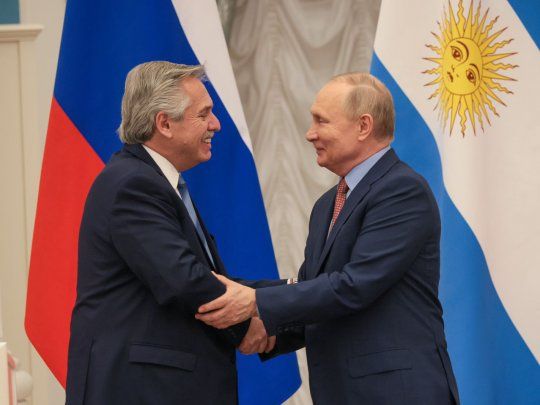 Alberto Fernández y Vladímir Putin Alberto Fernández y Vladímir Putin