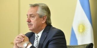 Alberto Fernández se reunió con la presidenta de Navarra