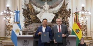 Alberto Fernández recibió a su par boliviano Luis Arce