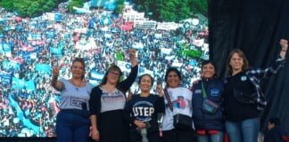 Dina Sánchez: «Desde la UTEP no queremos que vuelva la derecha y vamos a trabajar fuertemente para eso»