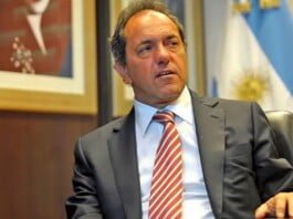 El precandidato presidencial Daniel Scioli