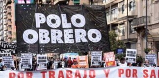 Unidad Piquetera concentra en la Avenida 9 de Julio para marchar a Plaza de Mayo