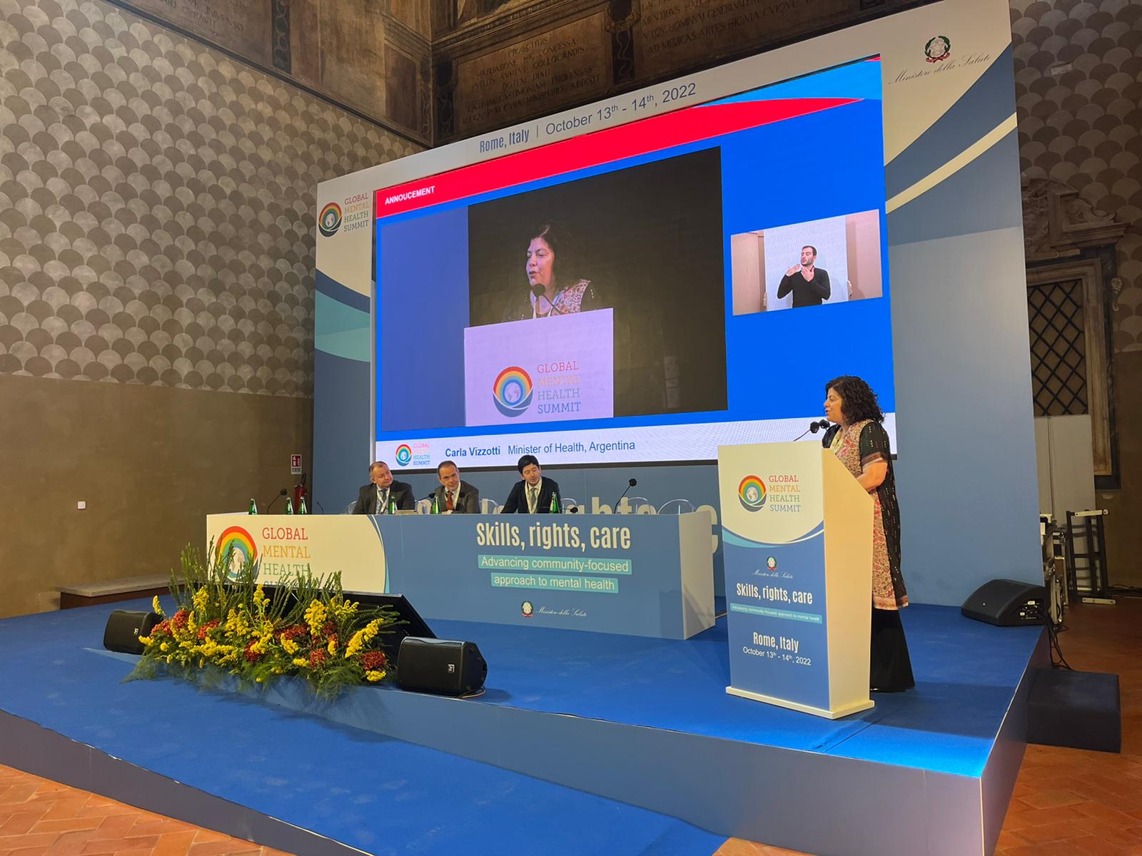 Argentina será la sede de la Cumbre Mundial de Salud Mental en 2023