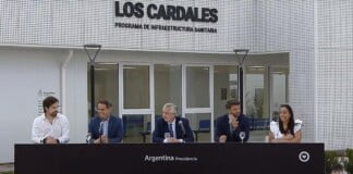 Alberto Fernández inauguró un hospital en Exaltación de la Cruz