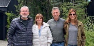 Patricia Bullrich se reunió con Mauricio Macri en el sur