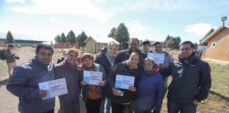 San Martín de los Andes: Maggiotti, Saloniti y Rodríguez entregaron viviendas del Programa Reconstruir