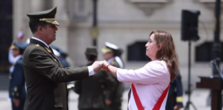 La presidenta de Perú ratificó su apoyo a las FFAA tras responsabilizarlas por la represión
