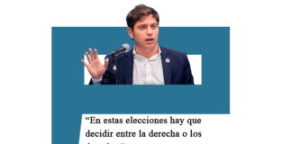 Kicillof en el CCK: «En estas elecciones hay que decidir entre la derecha o los derechos»