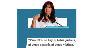 «Para CFK no hay ni habrá justicia, ni como acusada ni como víctima. Me quieren presa o muerta», afirmó Cristina Fernández