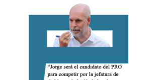 Rodríguez Larreta: «Jorge será el candidato del PRO para competir por la jefatura de Gobierno de la Ciudad en las PASO»