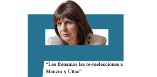 «Les frenamos las re-reelecciones a Manzur y Uñac», Patricia Bullrich