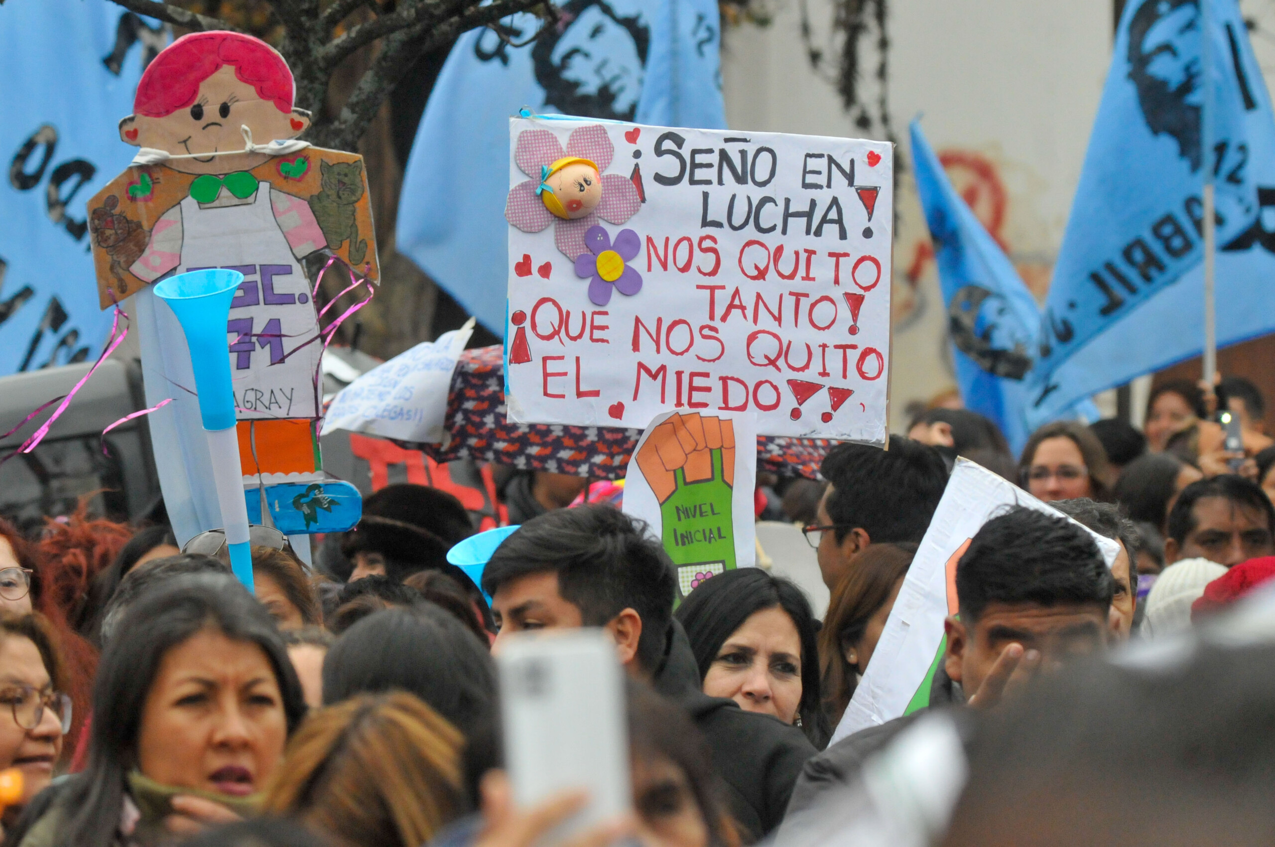 Docentes y estatales marcharon contra la criminalización de la protesta en Jujuy