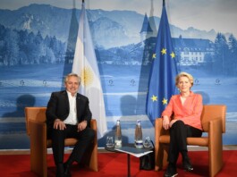 Alberto Fernandez y Ursula von der Leyen