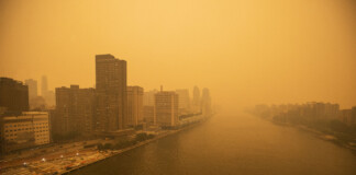 Nueva York, cubierta de humo Humo en Nueva York