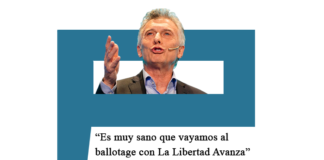 Mauricio Macri: «Es muy sano que vayamos al ballotage con La Libertad Avanza» Mauricio Macri