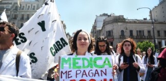 Paro y movilización de residentes y concurrentes de CABA Paro y movilización de residentes y concurrentes porteños
