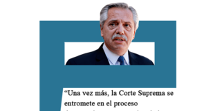 Alberto Fernández: «Una vez más, la Corte Suprema se entromete en el proceso democrático y autonómico de las provincias»