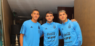 Selección Argentina: Palacios y Buonanotte en la concentración en Beijing