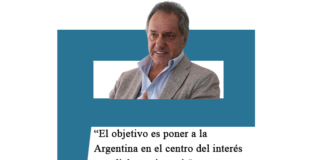 Daniel Scioli: «El objetivo es poner a la Argentina en el centro del interés mundial para invertir» Daniel Scioli: "El objetivo es poner a la Argentina en el centro del interés mundial para invertir"