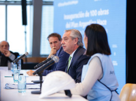 Alberto Fernández inaugura 100 obras