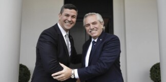 Alberto Fernández participó en Paraguay de la asunción de Santiago Peña Fernández participó en Paraguay de la asunción de Santiago Peña