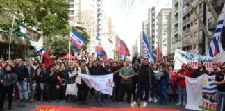 El sindicalismo combativo de Uruguay sale a las calles contra el Gobierno