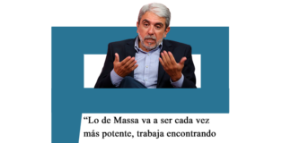 Aníbal Fernández: «Lo de Massa va a ser cada vez más potente, trabaja encontrando alternativas que den respuestas» Aníbal