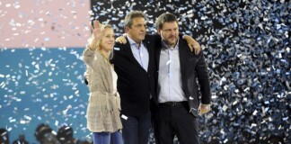 Massa y Santoro cerraron la campaña porteña en el Luna Park MASSA