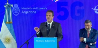 Massa participó de la presentación de la licitación del 5G Massa