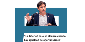 Axel Kicillof: «La libertad solo se alcanza cuando hay igualdad de oportunidades» Axel
