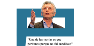 Mauricio Macri: «Una de las teorías es que perdimos porque no fui candidato» Macri