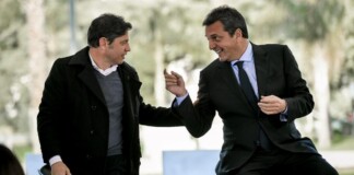 Massa y Kicillof reunidos con intendentes electos de Unión por la Patria Massa y Kicillof con intendentes