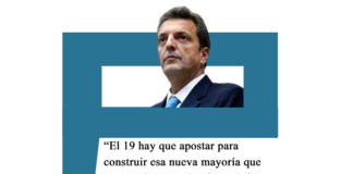 Massa: «El 19 de noviembre hay que apostar para construir esa nueva mayoría que nos ayude a transitar los próximos 20 años en paz y con democracia» Massa