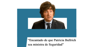 Javier Milei: «Encantado de que Patricia Bullrich sea ministra de Seguridad» Javier