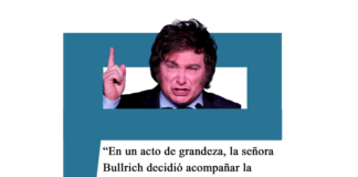 Javier Milei: «En un acto de grandeza, la señora Bullrich decidió acompañar la elección de cambio más votada» Milei