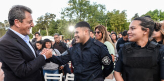 Massa llamó a tener fuerzas de seguridad «mejor pagas» y pidió que la justicia «haga su tarea» Seguridad