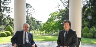 Milei se disculpó con Fernández por acusarlo de gastar una fortuna en champagne Milei