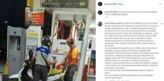 Milei publicó una foto para quejarse por la falta de nafta, pero el playero de la imagen salió a desmentirlo Milei