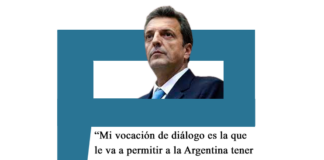 Sergio Massa: «Mi vocación de diálogo es la que le va a permitir a la Argentina tener un Gobierno de unidad nacional» Massa