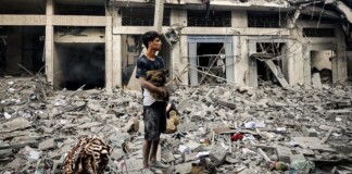 Organismos de DDHH marchan al Congreso contra «el genocidio de las niñeces y el pueblo palestino»