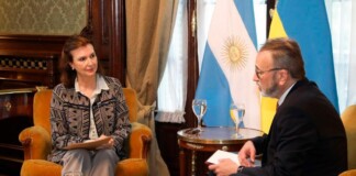 Mondino se reunió con el embajador de Ucrania y reiteró la condena a la invasión rusa Mondino